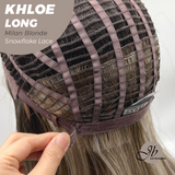 JBEXTENSION 18 Inches Milan Blonde Pre-Cut Snowflake Lace Frontlace Glueless Wig KHLOE LONG MILAN BLONDE【PERMATEASE】【BENDY EAR TABS】- M/L