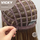 JBEXTENSION 20 Inches Hazelnut Pre-Cut Snowflake Lace Frontlace Glueless Wig VICKY HAZELNUT【PERMATEASE】【BENDY EAR TABS】