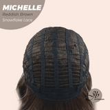 JBEXTENSION 10 Inches Reddish Brown Pre-Cut Side Part Snowflake Lace Frontlace Glueless Wig MICHELLE REDDISH BROWN【BENDY EAR TABS】