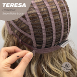 JBEXTENSION 18 Inches Hazelnut Pre-Cut Snowflake Lace Frontlace Glueless Wig TERESA HAZELNUT【PERMATEASE】【BENDY EAR TABS】- M/L
