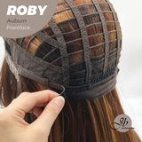 JBEXTENSION 22 Inches Auburn with Highlight Women Pre-Cut Frontlace Glueless Wig ROBY AUBURN