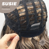 JBEXTENSION 16 Inches Hazelnut Women Pre-Cut Frontlace Glueless Wig SUSIE HAZELNUT