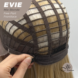 JBEXTENSION 22 Inches Mix Blonde Pre-Cut Free Part Frontlace Glueless Wig EVIE MIX BLONDE