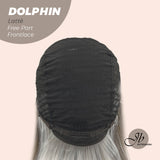 JBEXTENSION 12 Inches Bob Cut Mix Color With Highlight Free Part Pre-Cut Frontlace Glueless Wig DOLPHIN LATTé