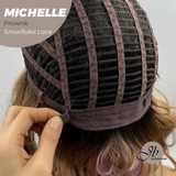 JBEXTENSION 10 Inches Prownk Pre-Cut Side Part Snowflake Lace Frontlace Glueless Wig MICHELLE PROWNK【BENDY EAR TABS】