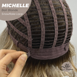 JBEXTENSION 10 Inches Bali Blonde Pre-Cut Side Part Snowflake Lace Frontlace Glueless Wig MICHELLE BALI BLONDE【BENDY EAR TABS】