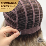 JBEXTENSION MORGANA MONO Monofilament Handmade Wig 6X5 Full Monofilament Hand Tied Top Wig 13 Inches Blonde Mono Lace Wig With Anti-slip Silicone Strips Glueless Wig MORGANA MONO LONDE【BENDY EAR TABS】