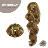JBEXTENSION 22 pulgadas Cola de caballo Coulisse rizado 【WATERLILY】