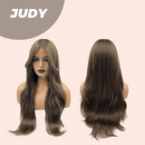 JBEXTENSION 26 Inches Long Curly Brown Color Wig JUDY