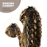 JBEXTENSION 22 pulgadas Cola de caballo Coulisse Wave 【SAKURA CHERRY】