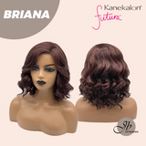 JBEXTENSION 13 Inches Dark Red Curly Women Fashion Full Machine Wig With Bangs BRIANA【PLUS PERMATEASE】【BENDY EAR TABS】