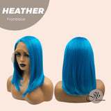 JBEXTENSION 15 Inches Blue Straight Side Part Frontlace Wig HEATHER