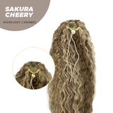 JBEXTENSION 22 pulgadas Cola de caballo Coulisse Wave 【SAKURA CHERRY】