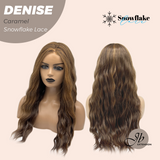 JBEXTENSION 24 Inches Caramel Wave Pre-Cut Snowflake Lace Frontlace Glueless Wig DENISE CARAMEL【PERMATEASE】【BENDY EAR TABS】