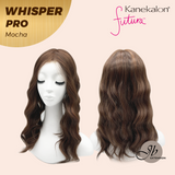 JBEXTENSION 14inch|18inch Clip-In Snowflake Lace Wave Hair Topper Monofilament with Anti-slip Silicone Strips – Crown & Hairline Coverage WHISPER PRO