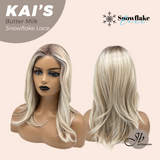 JBEXTENSION 18 Inches Butter Milk Pre-Cut Snowflake Lace Frontlace Glueless Wig KAI'S BUTTER MILK【PERMATEASE】【BENDY EAR TABS】