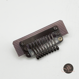 JBEXTENSION 5 Pcs 9-teeth Hair Extension Adjustable Smart Clips Hair Extension Wigs Reusable Snap Clips Comb Small Snap Wig Accessories for Women Wigs Smart Clips 5 Pcs