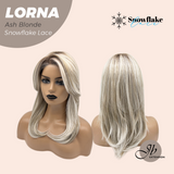 JBEXTENSION 18 Inches Ash Blonde Curly Pre-Cut Snowflake Lace Frontlace Glueless Wig LORNA SNOWFLAKE ASH BLONDE【PERMATEASE】【BENDY EAR TABS】