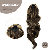 JBEXTENSION 22 pulgadas Cola de caballo Coulisse rizado 【WATERLILY】