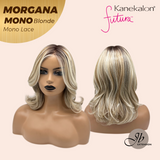 JBEXTENSION MORGANA MONO Monofilament Handmade Wig 6X5 Full Monofilament Hand Tied Top Wig 13 Inches Blonde Mono Lace Wig With Anti-slip Silicone Strips Glueless Wig MORGANA MONO LONDE【BENDY EAR TABS】