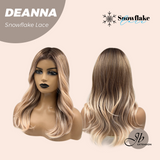 JBEXTENSION 20 Inches Apricot Pre-Cut Snowflake Lace Frontlace Glueless Wig DEANNA SNOWFLAKE【PERMATEASE】【BENDY EAR TABS】