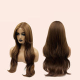 Get the look with our Pre-Cut Frontlace Glueless Wig EMMIE MOCHA BROWN