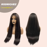 JBEXTENSION GENERATION FIVE 28 Inches Long Straight Midnight Brown( Black/Brown) Wig RODRIGUEZ G5