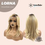 JBEXTENSION 18 Inches Honey Blonde Curly Pre-Cut Snowflake Lace Frontlace Glueless Wig LORNA SNOWFLAKE【PLUS PERMATEASE】【BENDY EAR TABS】