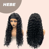 JBEXTENSION 26 Inches Extra Curly Black Headband Wig HEBE