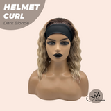 JBEXTENSION 15 Inches Short Curly Dark Blonde Hair Headband Wig HELMET CURL - DARK BLONDE
