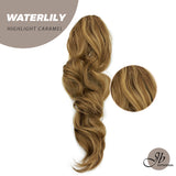 JBEXTENSION 22 pulgadas Cola de caballo Coulisse rizado 【WATERLILY】