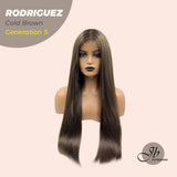 JBEXTENSION GENERATION FIVE 28 Inches Long Straight Cold Brown Wig RODRIGUEZ COLD BROWN G5