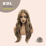 JBEXTENSION GENERATION FIVE 24 Inches Light Brown Curly Wig KOL LIGHT BROWN