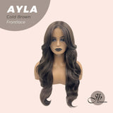 [PRE-ORDER] JBEXTENSION 24 Inches Body Wave Cold Brown Pre-Cut Frontlace Wig AYLA BROWN