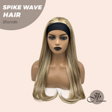 JBEXTENSION 24 Inches Long Curly Hair Blonde Headband Wig SPIKE WAVE HAIR - BLONDE