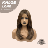 JBEXTENSION 18 Inches Caramel Pre-Cut Snowflake Lace Frontlace Glueless Wig KHLOE LONG【PERMATEASE】【BENDY EAR TABS】