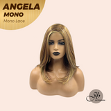 HOT OF SEASON -JBEXTENSION ANGELA MONO Monofilament Handmade Wig 6X5 Full Monofilament Hand Tied Top Wig 16 Inches Crème Caramel Mono Lace Wig With Anti-slip Silicone Strips Glueless Wig ANGELA MONO【BENDY EAR TABS】