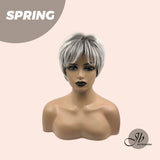 HOT OF SEASON - Pixie Cut Silver Fashion Women Wig SPRING