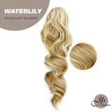 JBEXTENSION 22 pulgadas Cola de caballo Coulisse rizado 【WATERLILY】