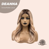 JBEXTENSION 20 Inches Apricot Pre-Cut Snowflake Lace Frontlace Glueless Wig DEANNA SNOWFLAKE【PERMATEASE】【BENDY EAR TABS】