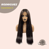 JBEXTENSION GENERATION FIVE 28 Inches Long Straight Midnight Brown( Black/Brown) Wig RODRIGUEZ G5