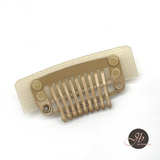 JBEXTENSION 5 Pcs 9-teeth Hair Extension Adjustable Smart Clips Hair Extension Wigs Reusable Snap Clips Comb Small Snap Wig Accessories for Women Wigs Smart Clips 5 Pcs