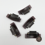 JBEXTENSION 5 Pcs 9-teeth Hair Extension Adjustable Smart Clips Hair Extension Wigs Reusable Snap Clips Comb Small Snap Wig Accessories for Women Wigs Smart Clips 5 Pcs