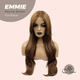 Get the look with our Pre-Cut Frontlace Glueless Wig EMMIE MOCHA BROWN