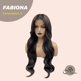 JBEXTENSION GENERATION FIVE 28 Inches Tea Black Darkest Brown Curly Wig FABIONA