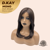 JBEXTENSION Peluca marrón recta de 22 pulgadas con flequillo ELENA B BROWN