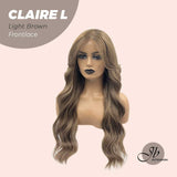 JBEXTENSION 26 Inches Light Brown Body Wave Pre-Cut Frontlace Wig CLAIRE L LIGHT BROWN
