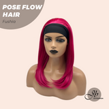 JBEXTENSION 18 Inches Fushia Headband Wig POSE FLOW HAIR - FUSHIA
