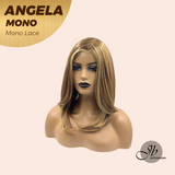 HOT OF SEASON -JBEXTENSION ANGELA MONO Monofilament Handmade Wig 6X5 Full Monofilament Hand Tied Top Wig 16 Inches Crème Caramel Mono Lace Wig With Anti-slip Silicone Strips Glueless Wig ANGELA MONO【BENDY EAR TABS】