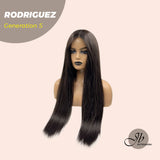JBEXTENSION GENERATION FIVE 28 Inches Long Straight Midnight Brown( Black/Brown) Wig RODRIGUEZ G5